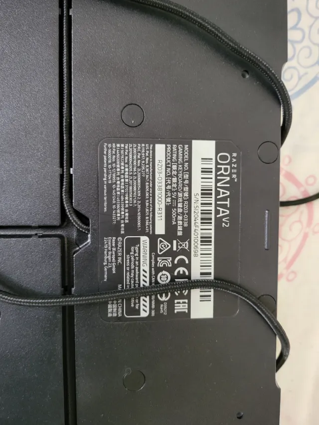 Razer Ornata V2 Teclado Gaming Negro