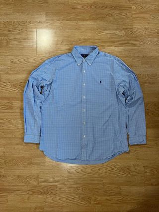 Camisa Polo Ralph Lauren cuadros azul