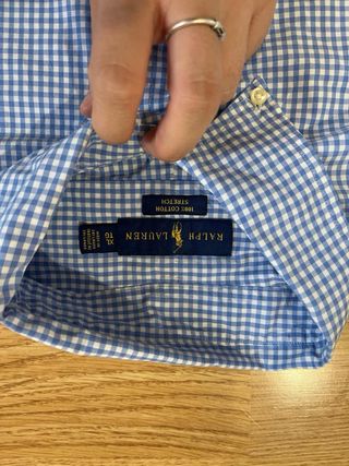 Camisa Polo Ralph Lauren cuadros azul