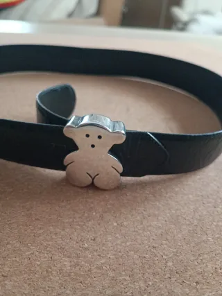 Cinturón Tous Piel Oso plata Talla 75