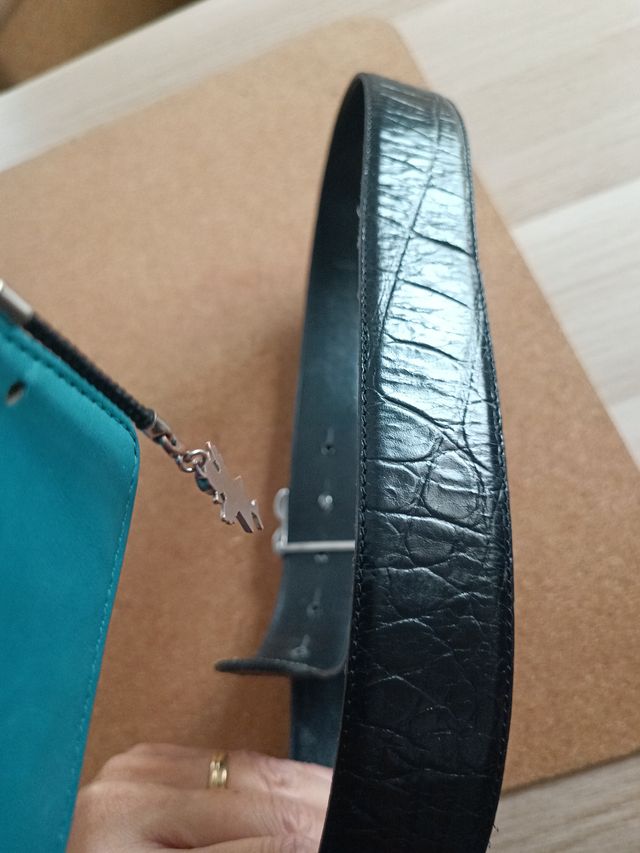 Cinturón Tous Piel Oso plata Talla 75