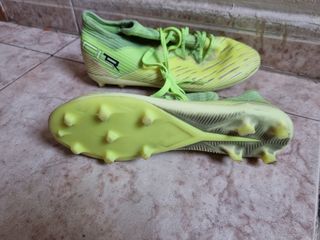 Zapatillas Fútbol Talla 37 Verde/Amarillo