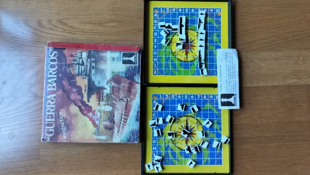 Guerra de Barcos Magnético Rima. Original años 80