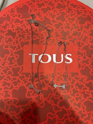Colgante y pulsera Tous plata