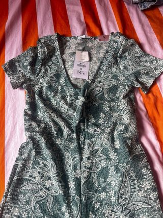 Mono Lefties verde estampado.