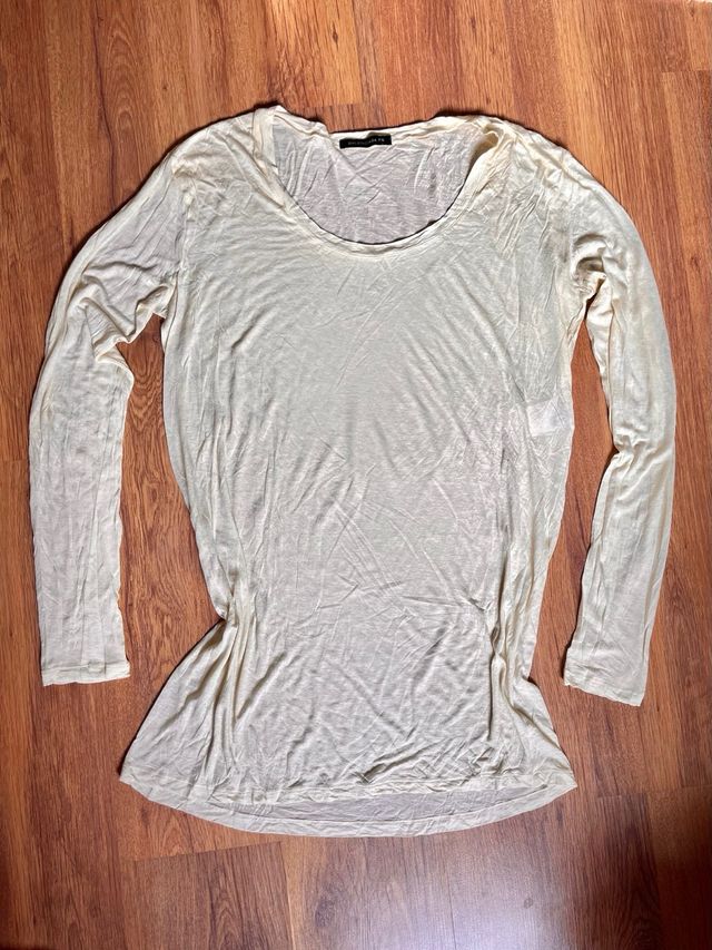 Camiseta Balenciaga Oversize Beige Talla Única