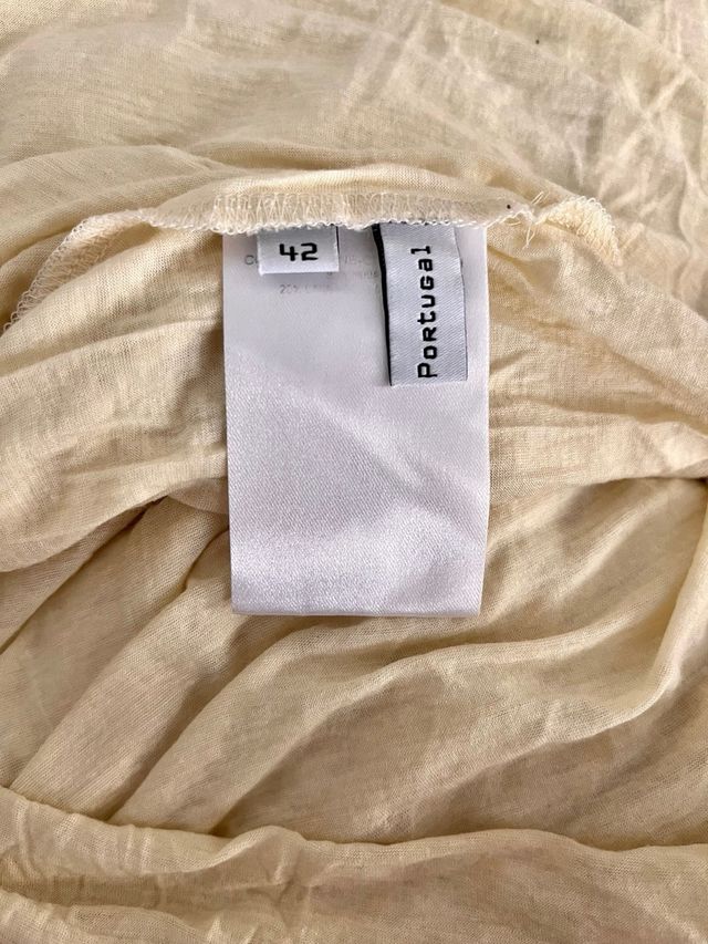 Camiseta Balenciaga Oversize Beige Talla Única
