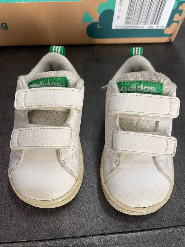 Adidas Scarpine Bianche Velcro Bambino