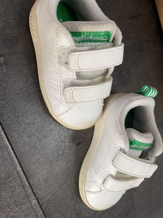 Adidas Scarpine Bianche Velcro Bambino