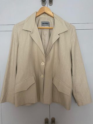 Chaqueta americana DELIRIO beige Talla M
