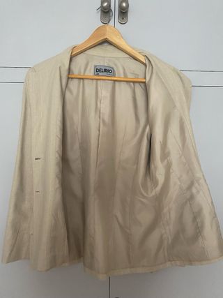 Chaqueta americana DELIRIO beige Talla M