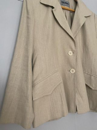 Chaqueta americana DELIRIO beige Talla M