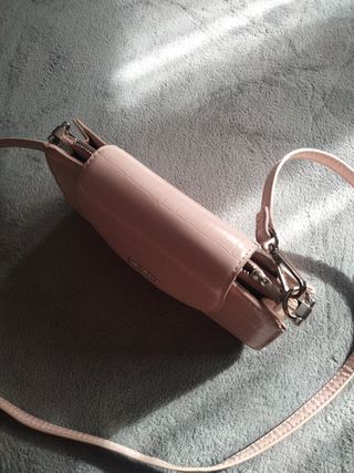 Bolso rosa y gris