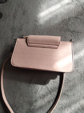 Bolso rosa y gris