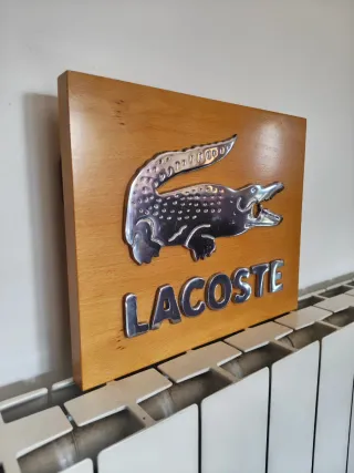 Cartel Lacoste Vintage Cocodrilo Metal