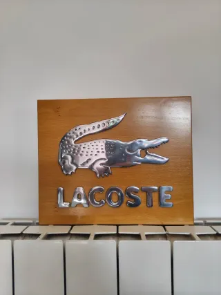 Cartel Lacoste Vintage Cocodrilo Metal