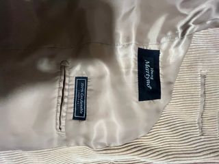 Americana de pana beige