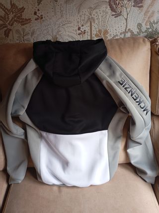 Sudadera McKenzie Talla L Negra Gris Blanca