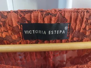 Blusa naranja manga larga transparente
