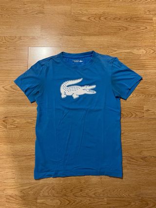 Camiseta Lacoste Azul Cocodrilo