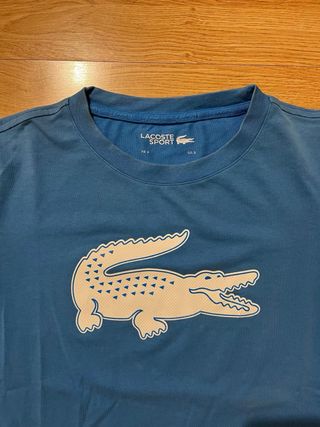 Camiseta Lacoste Azul Cocodrilo