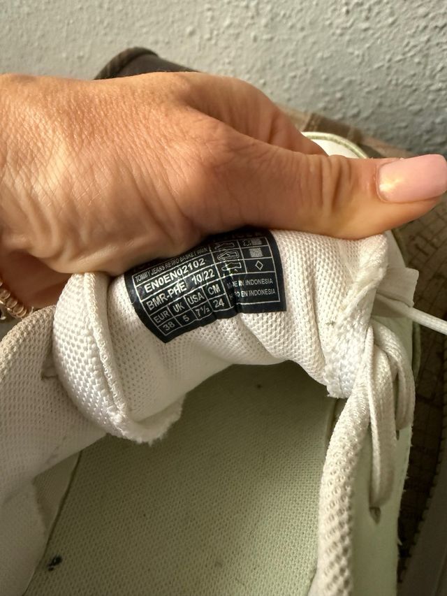 Zapatillas Tommy Jeans Verde y Blanco