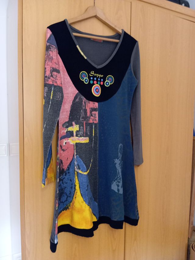 Vestido soggo estampado