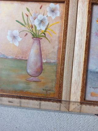 2 Cuadros Decorativos Florales