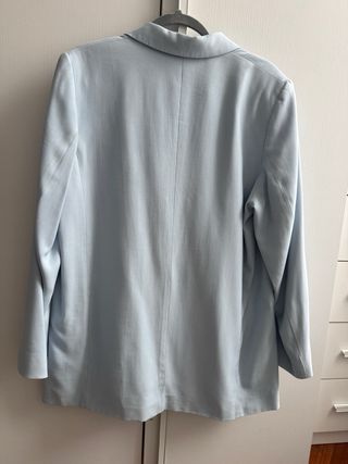 Blazer azzurro doppio petto