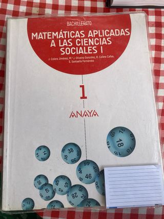 Matemáticas aplicadas a las Ciencias Sociales I.