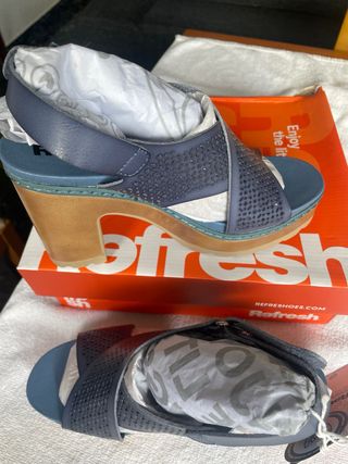 Sandalias Refresh Mujer Talla 37 Azul
