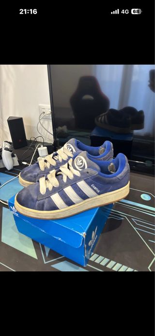 Adidas Campus Blu/Bianco Scarpe Uomo