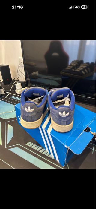 Adidas Campus Blu/Bianco Scarpe Uomo