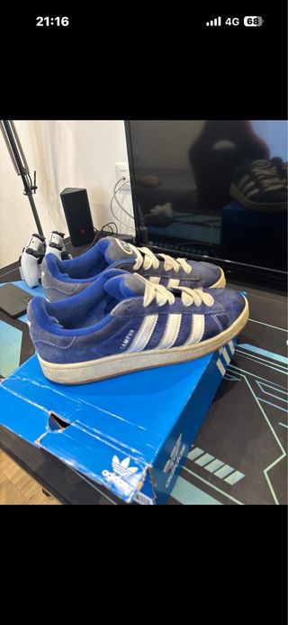 Adidas Campus Blu/Bianco Scarpe Uomo