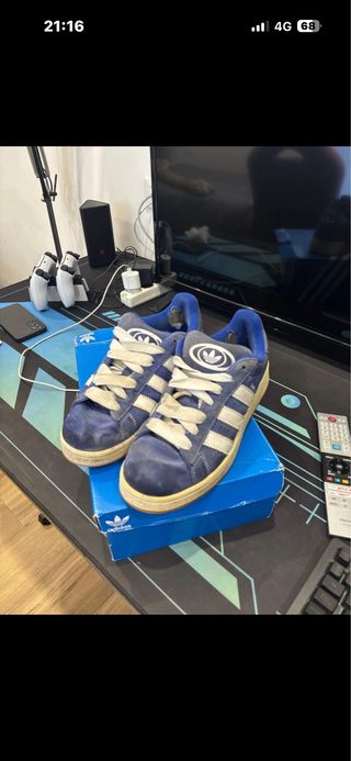 Adidas Campus Blu/Bianco Scarpe Uomo