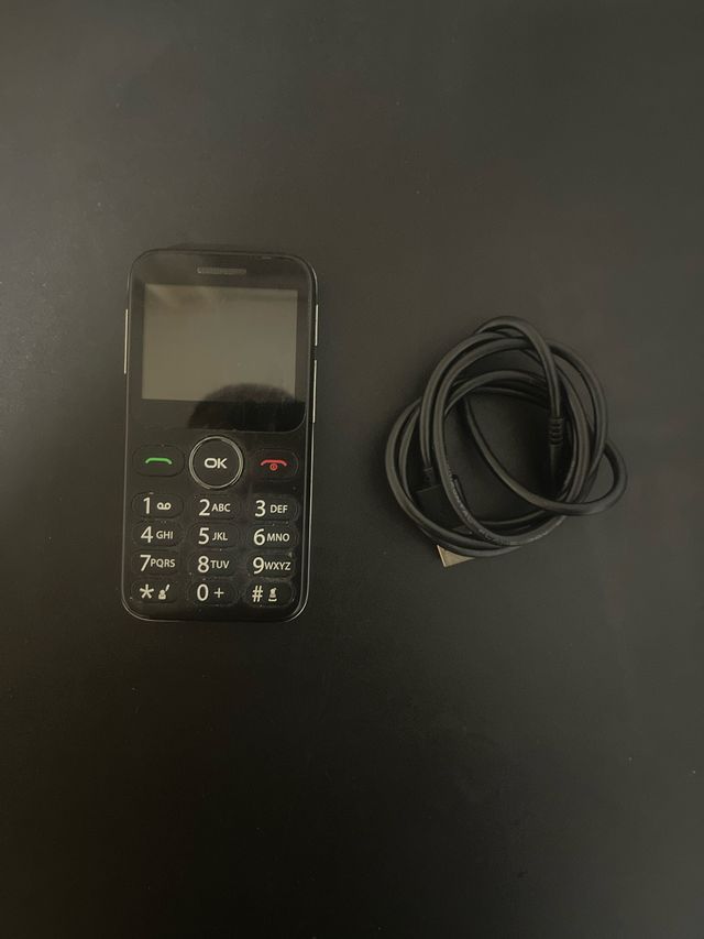Teléfono Móvil para Mayores Negro