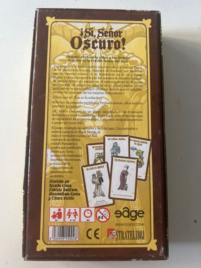 Juego de mesa Si, Señor Oscuro!