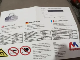 Imán de neodimio con argolla