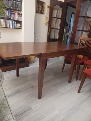 Mesa comedor extensible madera maciza