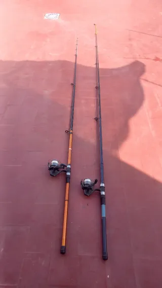 2 Cañas de Pesca con Carrete
