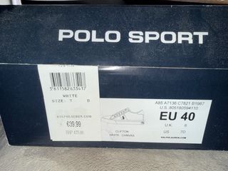 Zapatillas Polo Ralph Lauren Blancas Talla 40