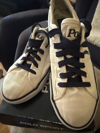 Zapatillas Polo Ralph Lauren Blancas Talla 40