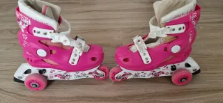 Patines niña rosas,ideales para iniciarse,