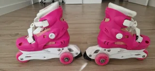 Patines niña rosas,ideales para iniciarse,