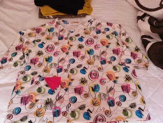 Camiseta manga 3/4 multicolor XXL