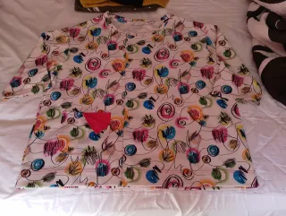 Camiseta manga 3/4 multicolor XXL