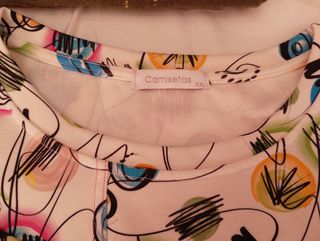 Camiseta manga 3/4 multicolor XXL