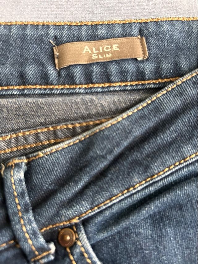 Pantalones vaqueros Mango Alice slim,Talla 44