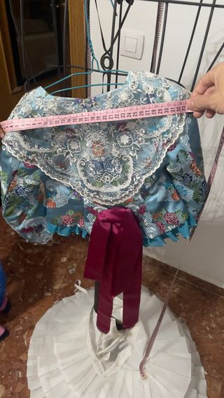 Traje de Fallera Niña Azul Completo talla 5-7 años