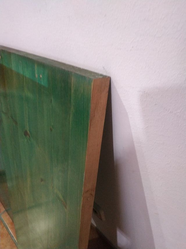 Baldas madera maciza tintadas verde (42 unidades)